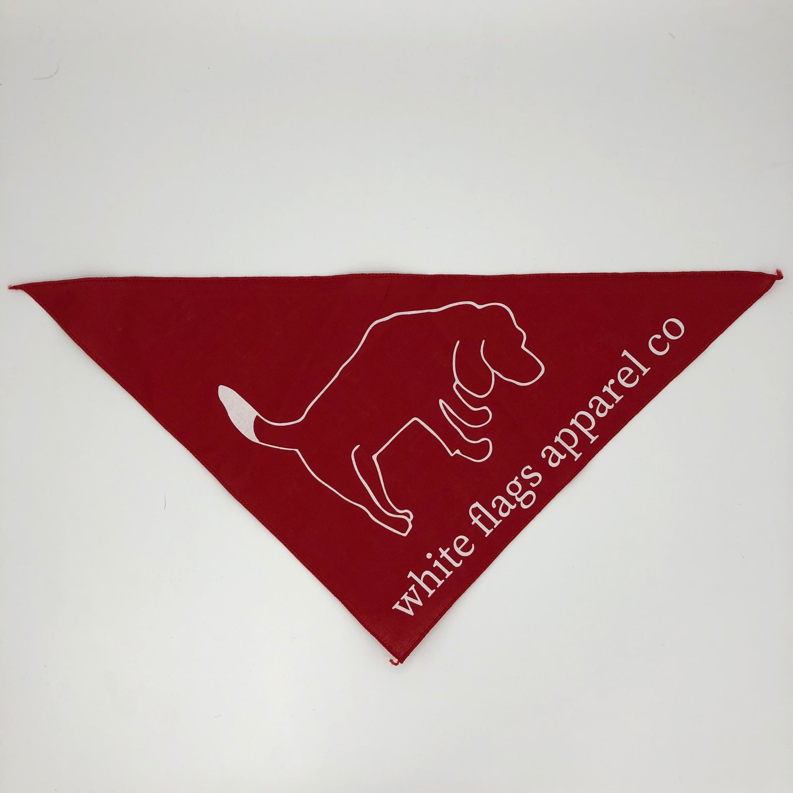 White Flags Outline Logo Pet Bandana