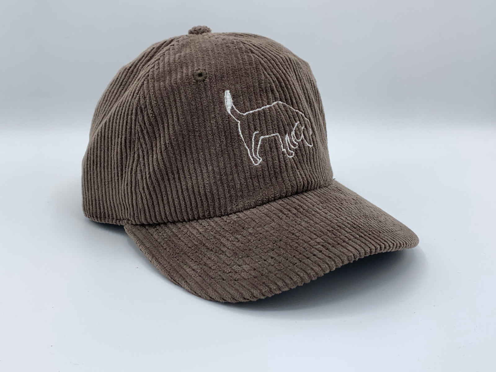 Embroidered Corduroy Cap - Outline Logo