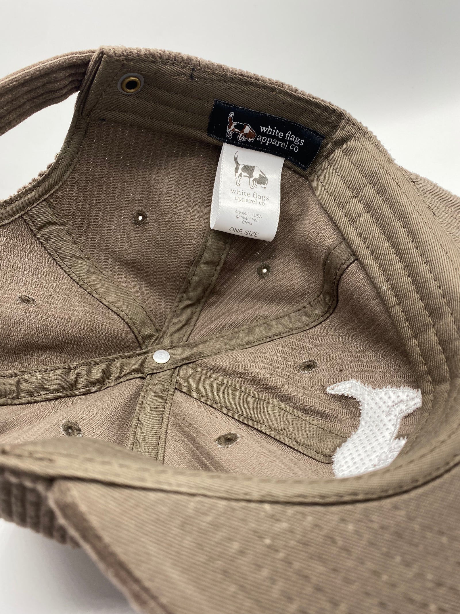 Embroidered Corduroy Cap - Outline Logo