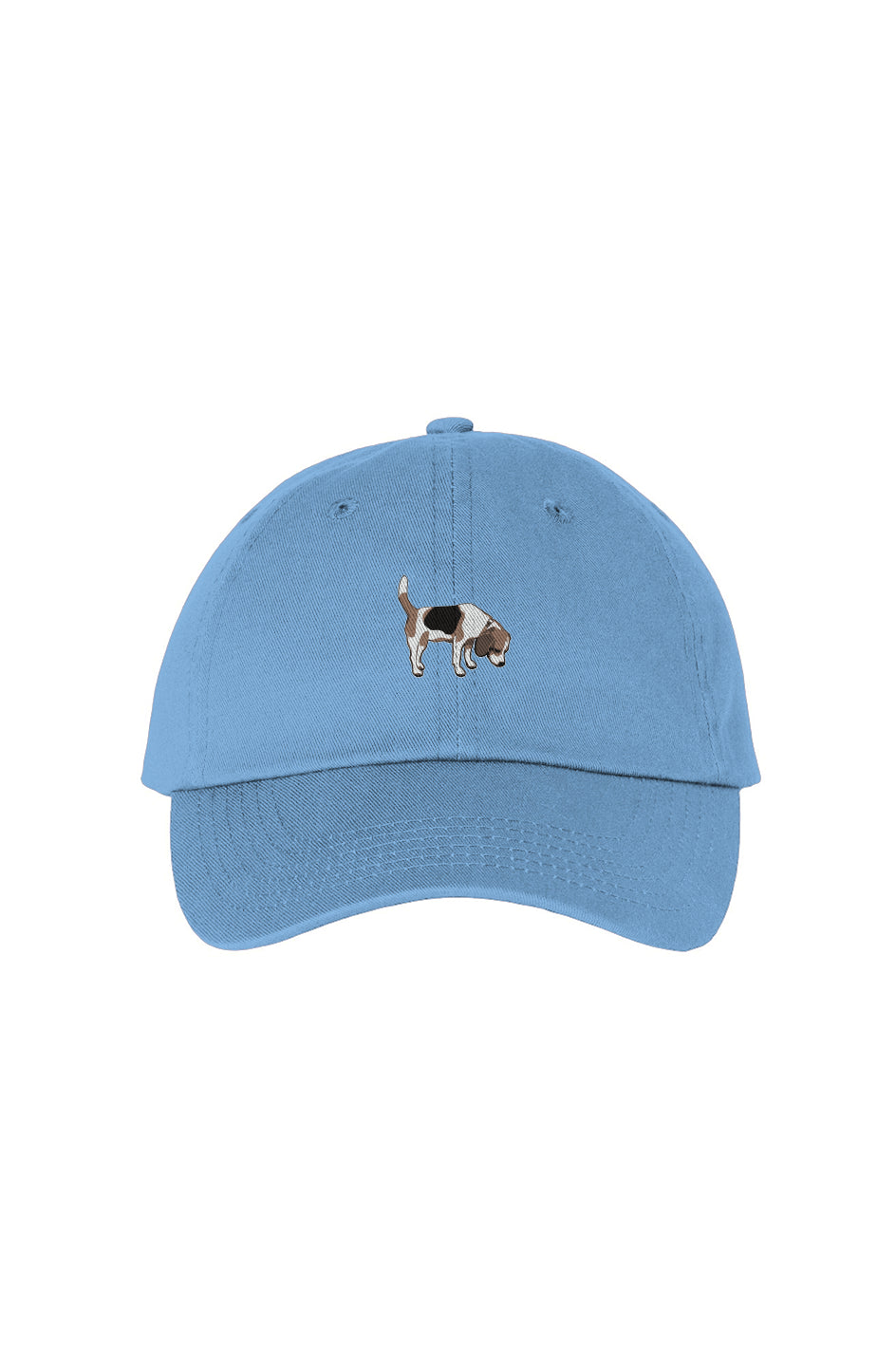 Embroidered Ball Cap - Beagle - Light Blue