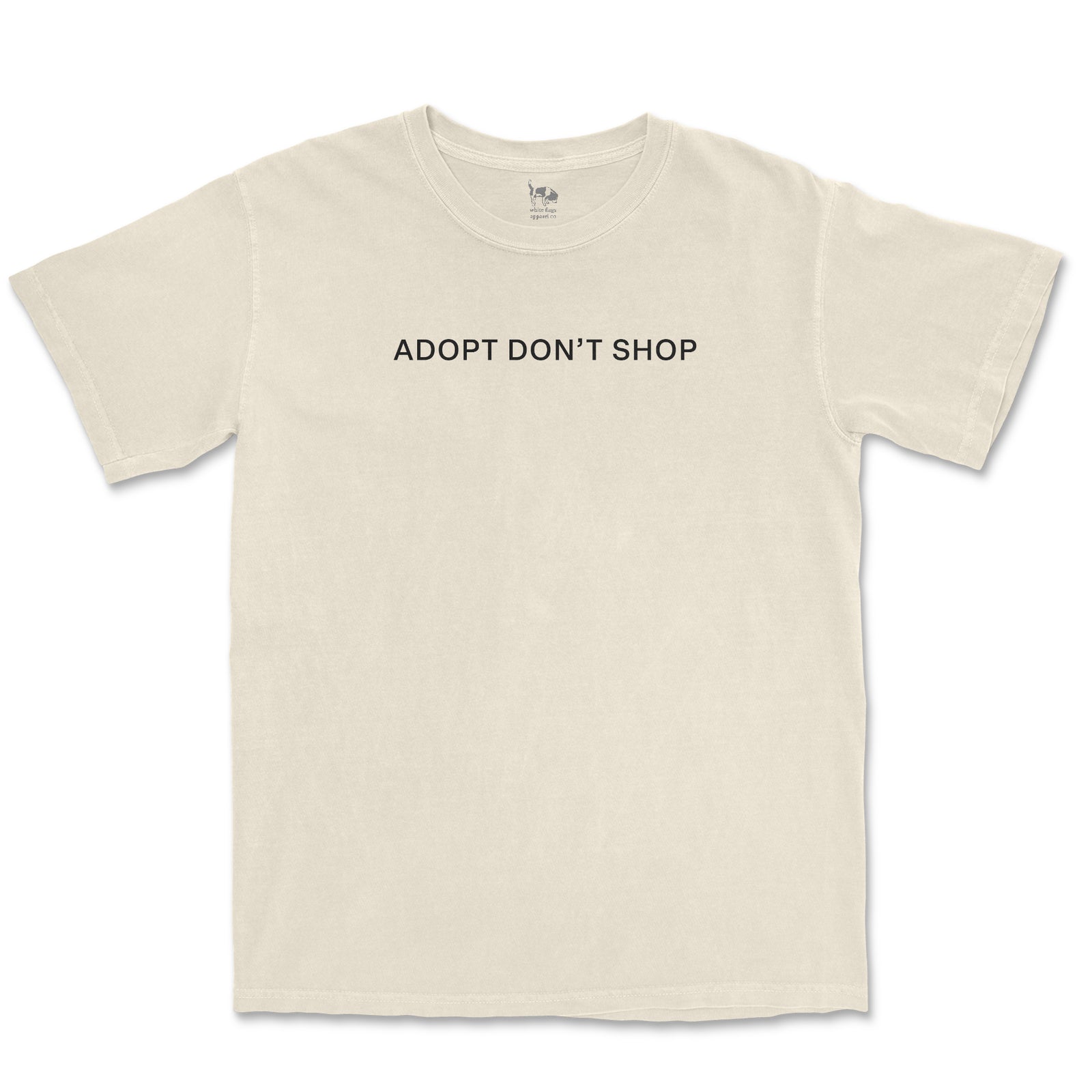Rescue Tee - Adopt Don't Shop Minimalist Short Sleeve