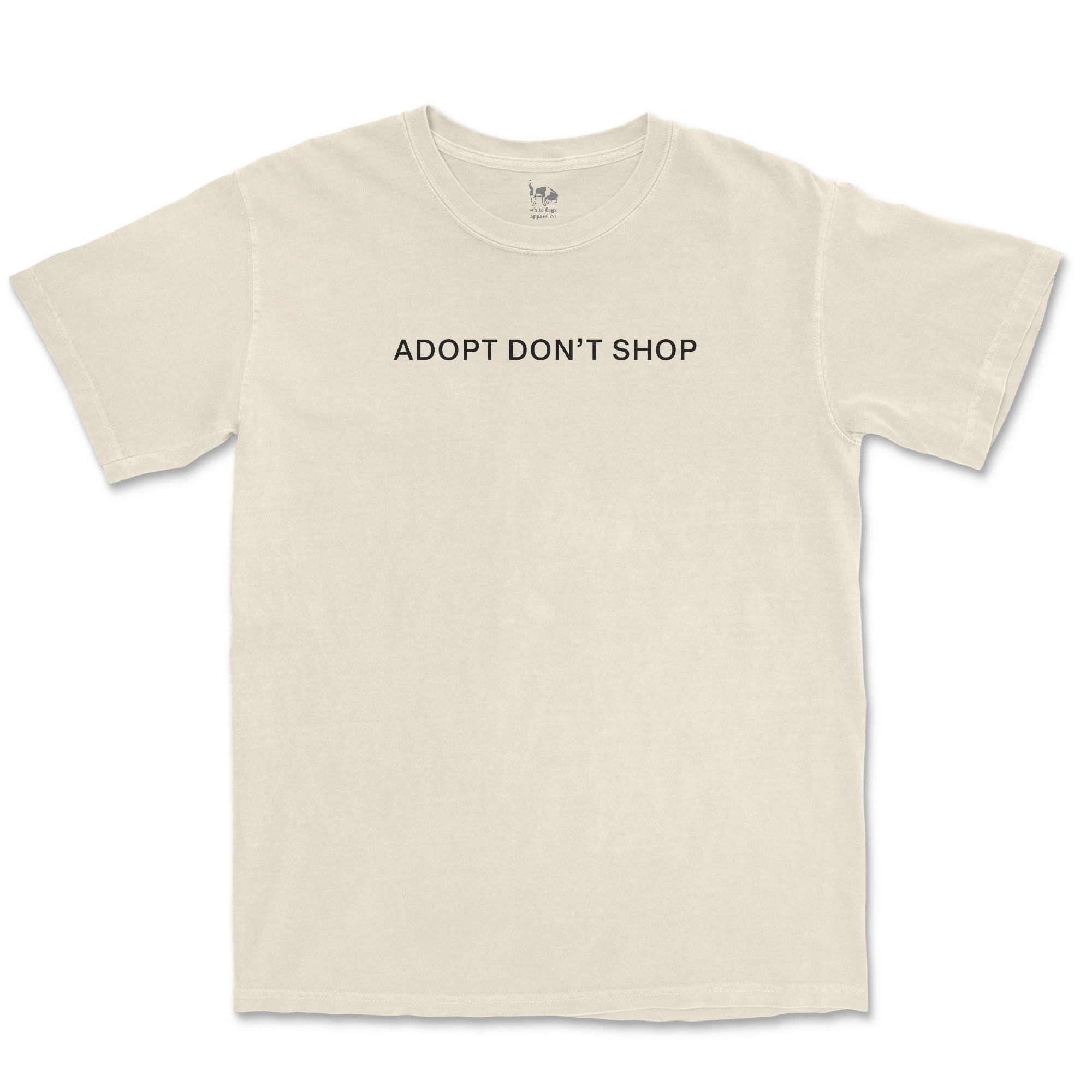 Rescue Tee - Adopt Don't Shop Minimalist Short Sleeve