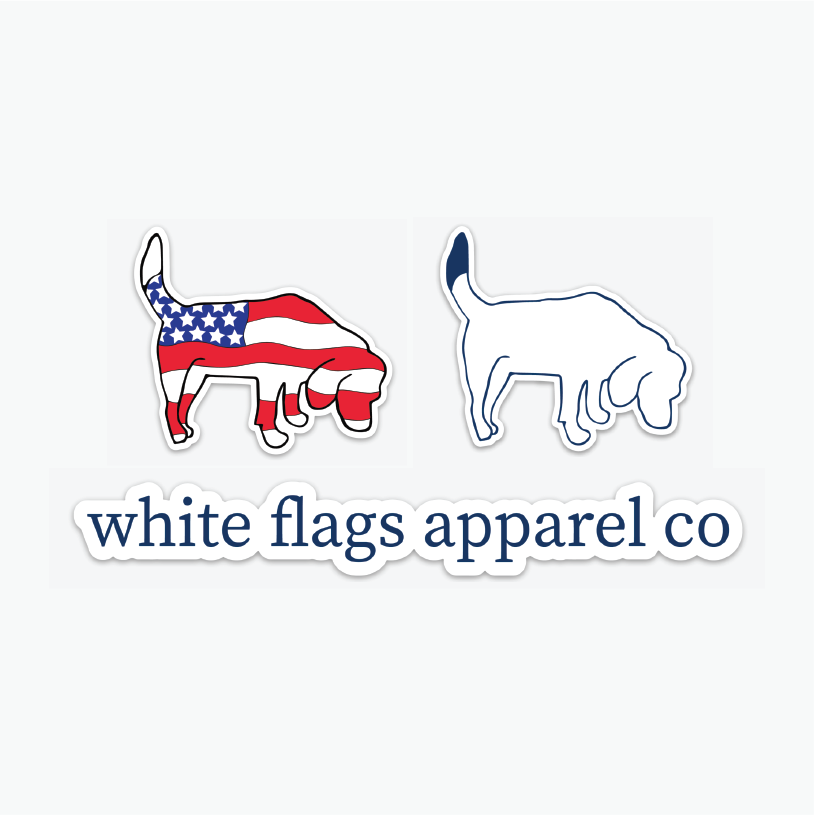 White Flags Apparel Co Sticker Pack