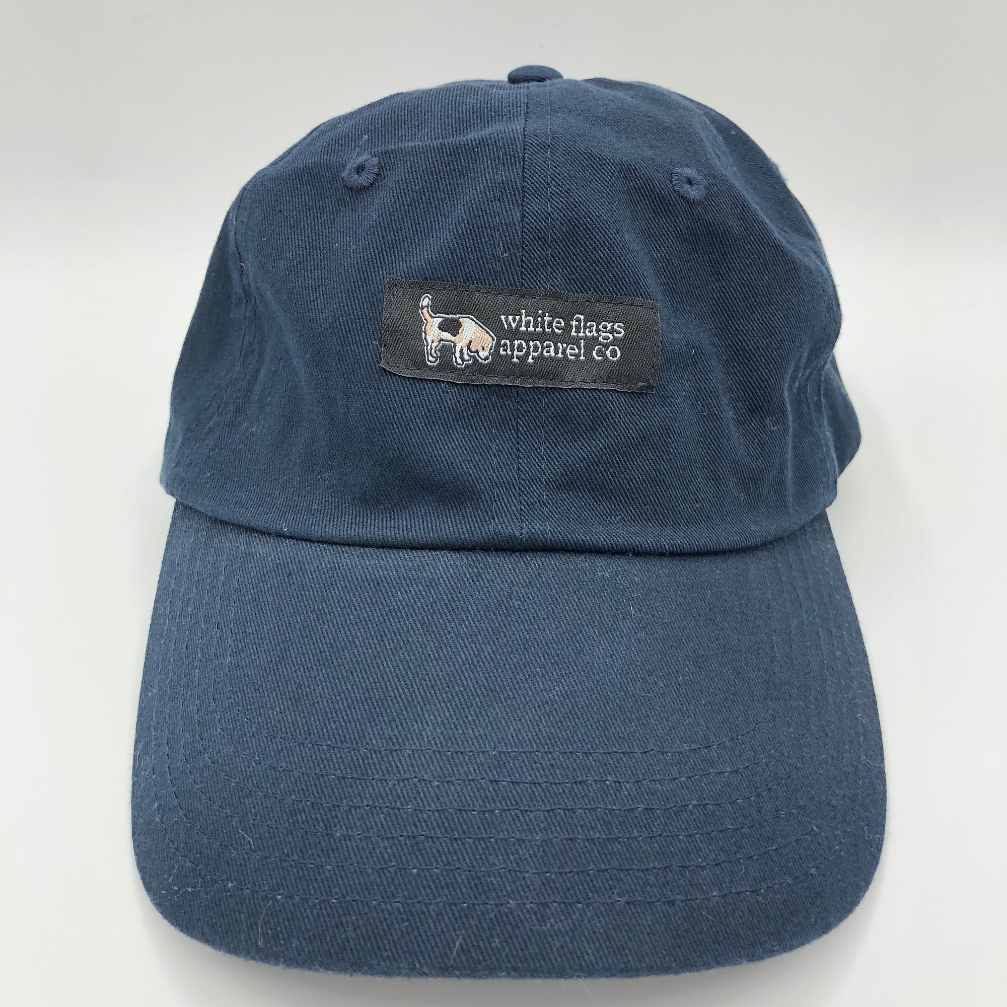 White Flags Woven Label Ball Cap